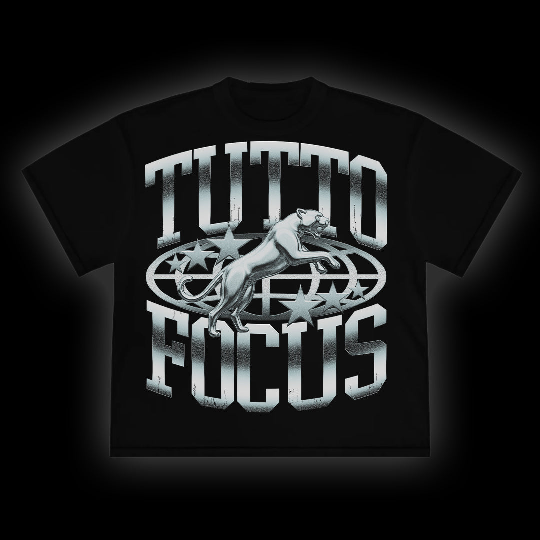 T-shirt Tutto Focus nera - fronte